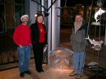 John and Karen Jacob visit with Ben Andrews at his beautiful booth, Andrews Custom Metalwork & Design (www.IfItsMetal.com)
