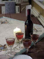 Henson's homemade wine