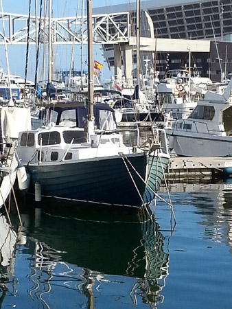 I like the bow of this yacht